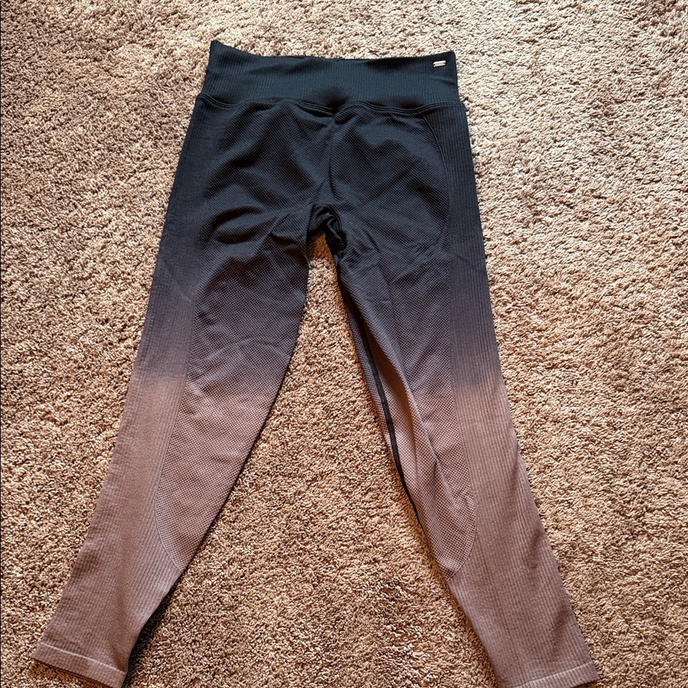 Active USA Gradient Black and Brown Leggings